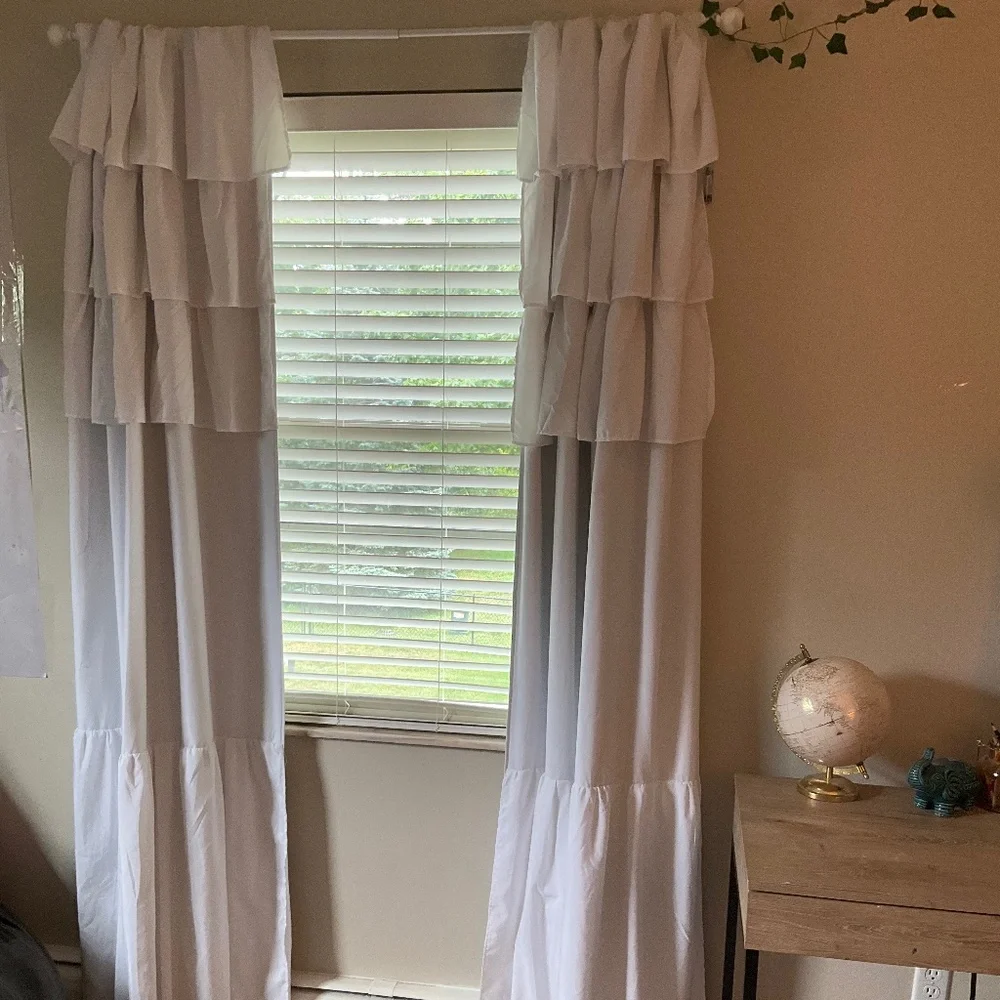 Pillowfort white ruffle